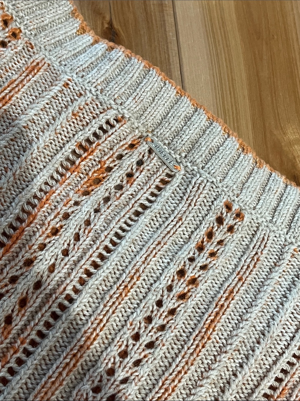 Joelle Distressed Knit Sweater – Size Medium – Boho Chic - Picture 6 of 6